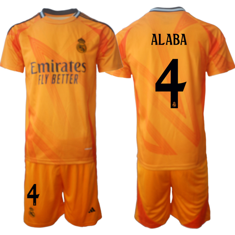 Men 2024-2025 Club Real Madrid away orange 4 Soccer Jersey